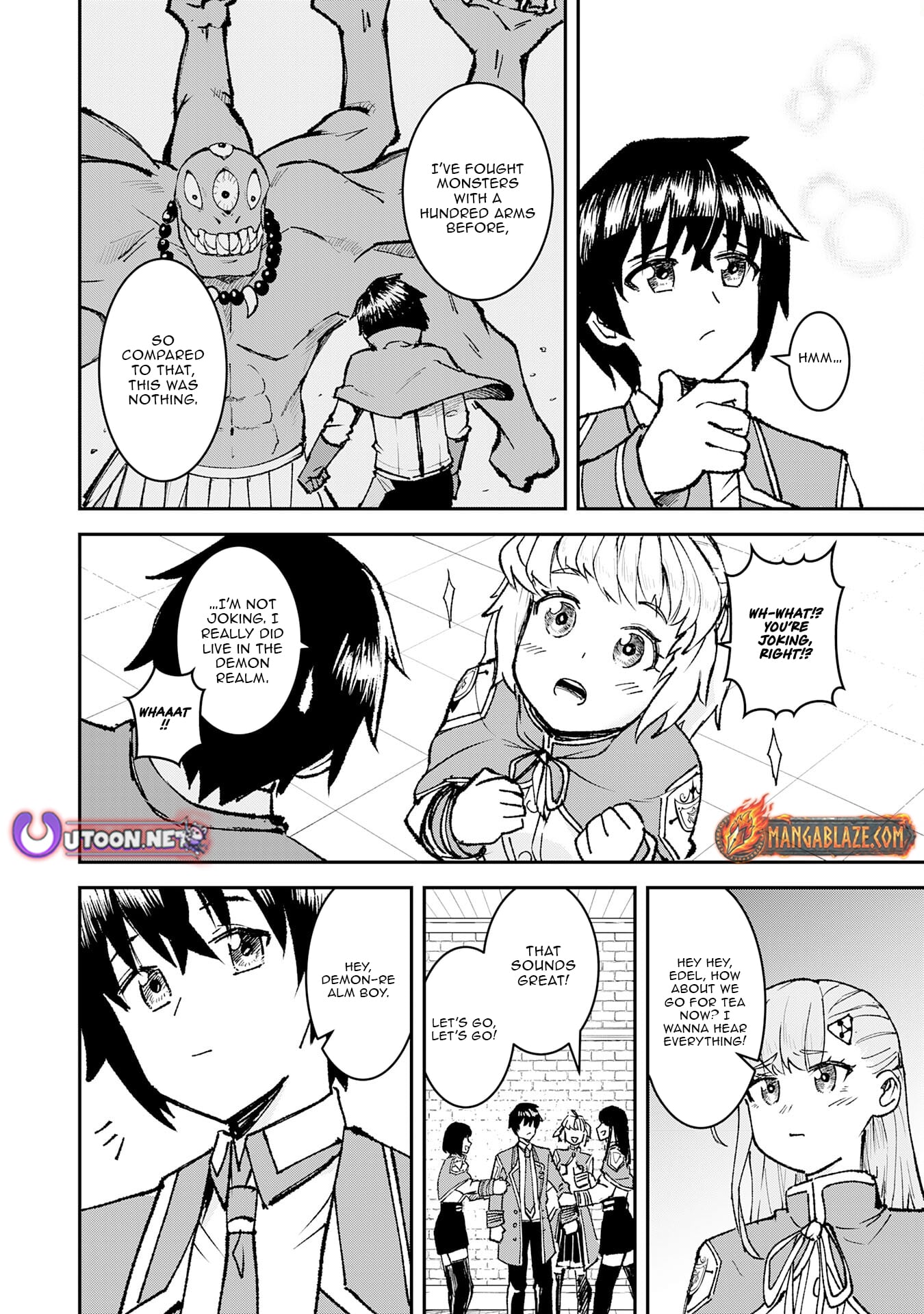 Makai de Sodaterareta Shounen, Umarete Hajimete no Ningenkai de Musousuru ~Makai no Joushiki de Ikitetara, Kizukeba Jinrui Saikyou ni Natteita~ – Chapter 4 – Page 17