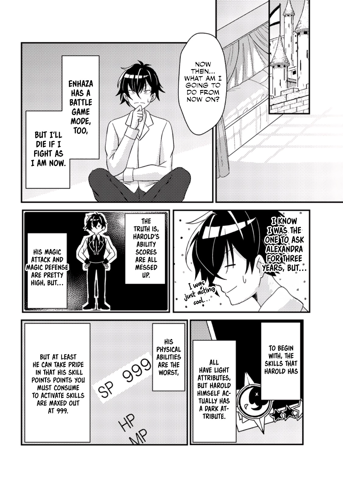 Munou no Akudou Ouji wa Ikinokoritai ~Ren'ai RPG no Akuyaku Mob ni Tensei Shita kedo, Gensaku Mushi shite Saikyou wo Mezasu~ – Chapter 1 – Page 32