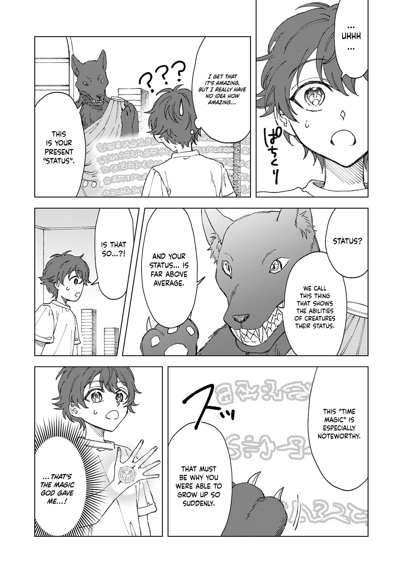 Seijuu ni Sodaterareta Shounen no Isekai Yururi Hourouki ~Kami-sama kara Moratta Cheat Mahou de, Nakama-tachi to Slow Life wo Mankitsu-chuu~ – Chapter 1.2 – Page 14