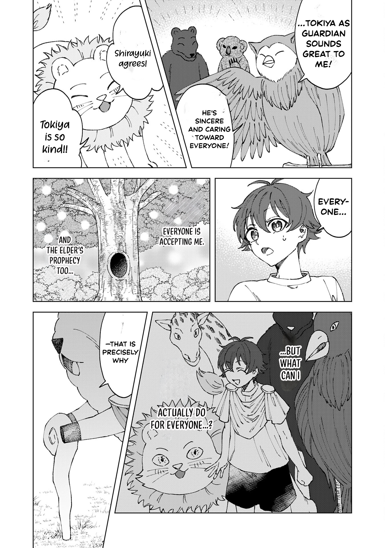 Seijuu ni Sodaterareta Shounen no Isekai Yururi Hourouki ~Kami-sama kara Moratta Cheat Mahou de, Nakama-tachi to Slow Life wo Mankitsu-chuu~ – Chapter 4 – Page 15