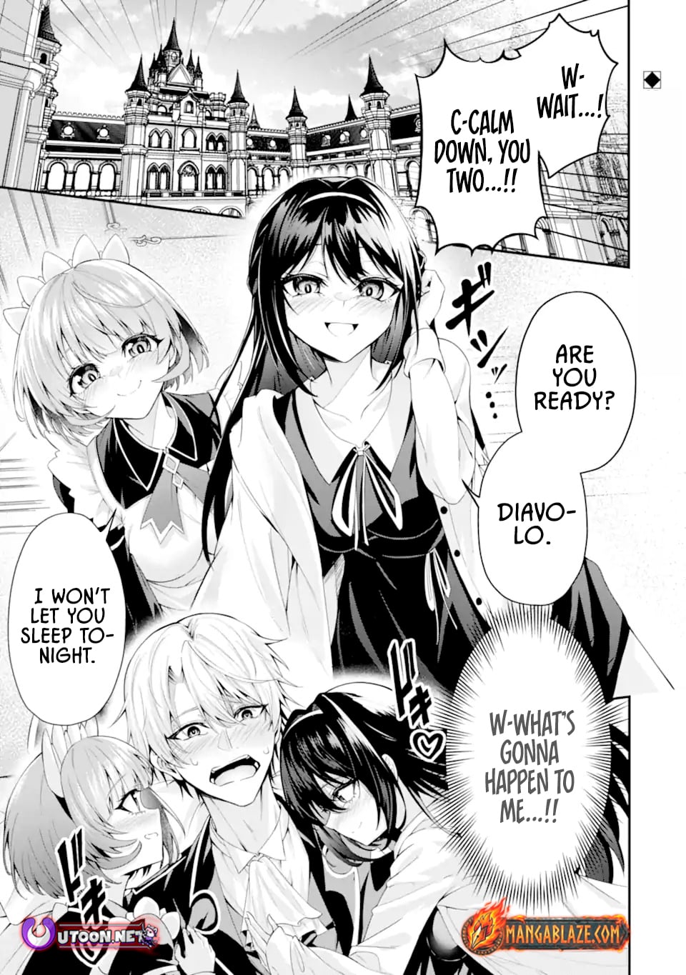 Shokei Flag No Akuyaku Kizoku Ni Tensei Shitaga, Shinitakunainode Yami Maho Wo Kiwamete Heroine Tachi Wo Sukuimasu Byojakuna Heroine Wo Care Shitara Naze Ka Ore Ga Dekiai Sareta Ken – Chapter 1.1 – Page 2