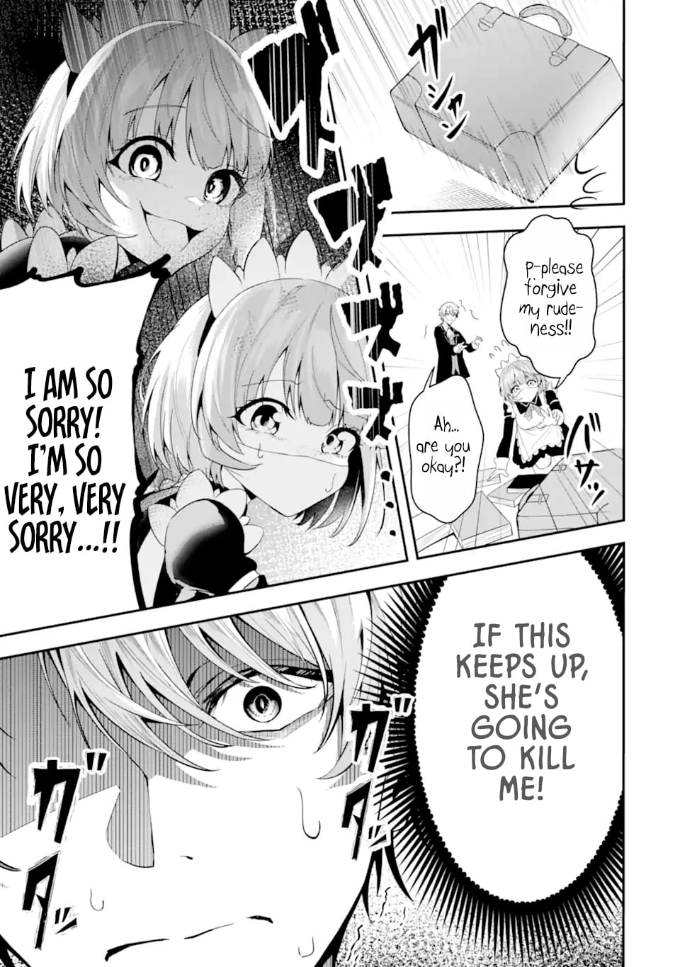 Shokei Flag No Akuyaku Kizoku Ni Tensei Shitaga, Shinitakunainode Yami Maho Wo Kiwamete Heroine Tachi Wo Sukuimasu Byojakuna Heroine Wo Care Shitara Naze Ka Ore Ga Dekiai Sareta Ken – Chapter 1.1 – Page 14