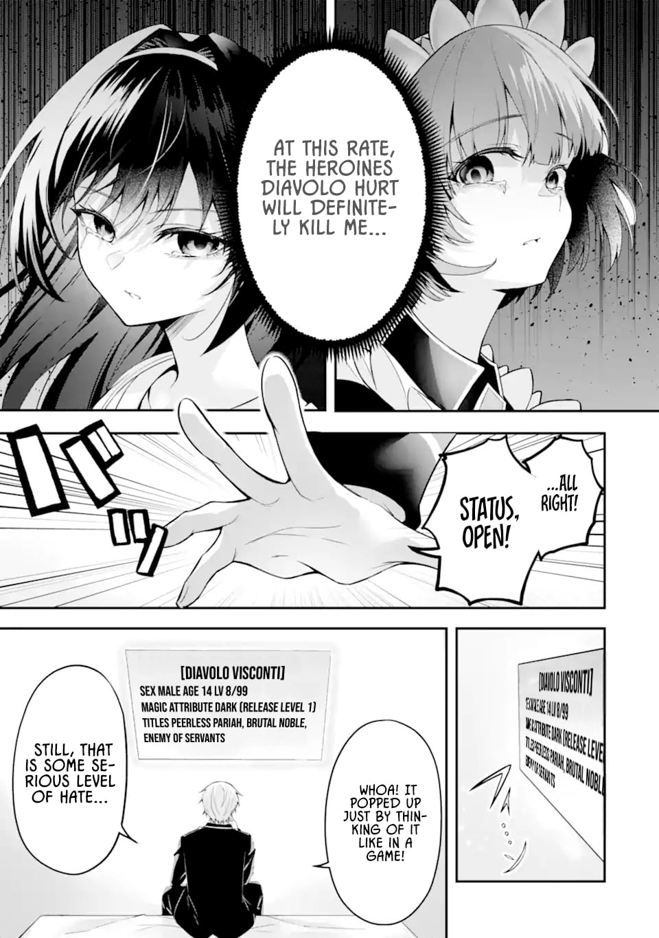 Shokei Flag No Akuyaku Kizoku Ni Tensei Shitaga, Shinitakunainode Yami Maho Wo Kiwamete Heroine Tachi Wo Sukuimasu Byojakuna Heroine Wo Care Shitara Naze Ka Ore Ga Dekiai Sareta Ken – Chapter 1.1 – Page 22