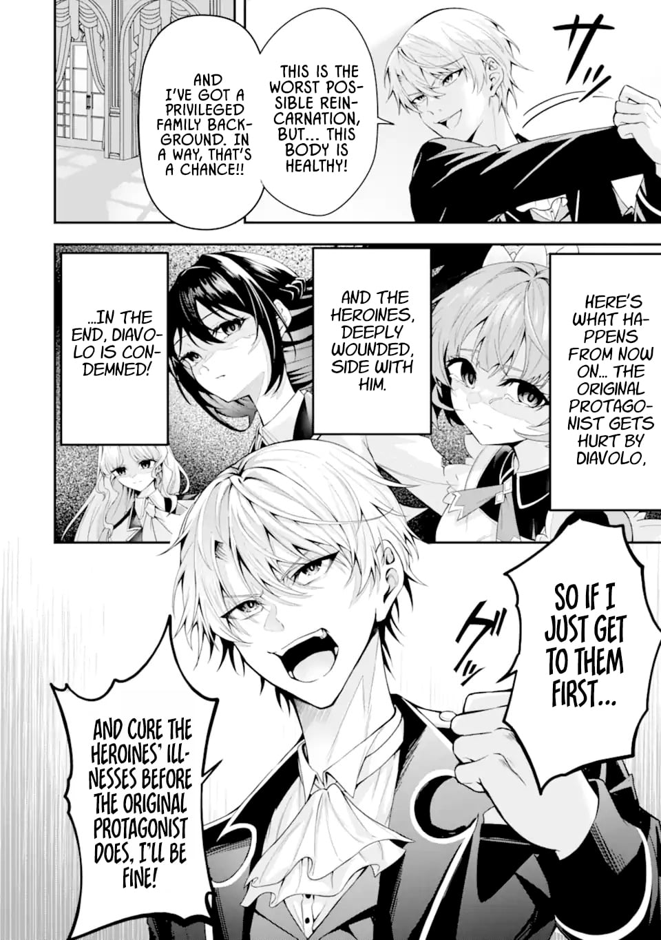 Shokei Flag No Akuyaku Kizoku Ni Tensei Shitaga, Shinitakunainode Yami Maho Wo Kiwamete Heroine Tachi Wo Sukuimasu Byojakuna Heroine Wo Care Shitara Naze Ka Ore Ga Dekiai Sareta Ken – Chapter 1.1 – Page 23