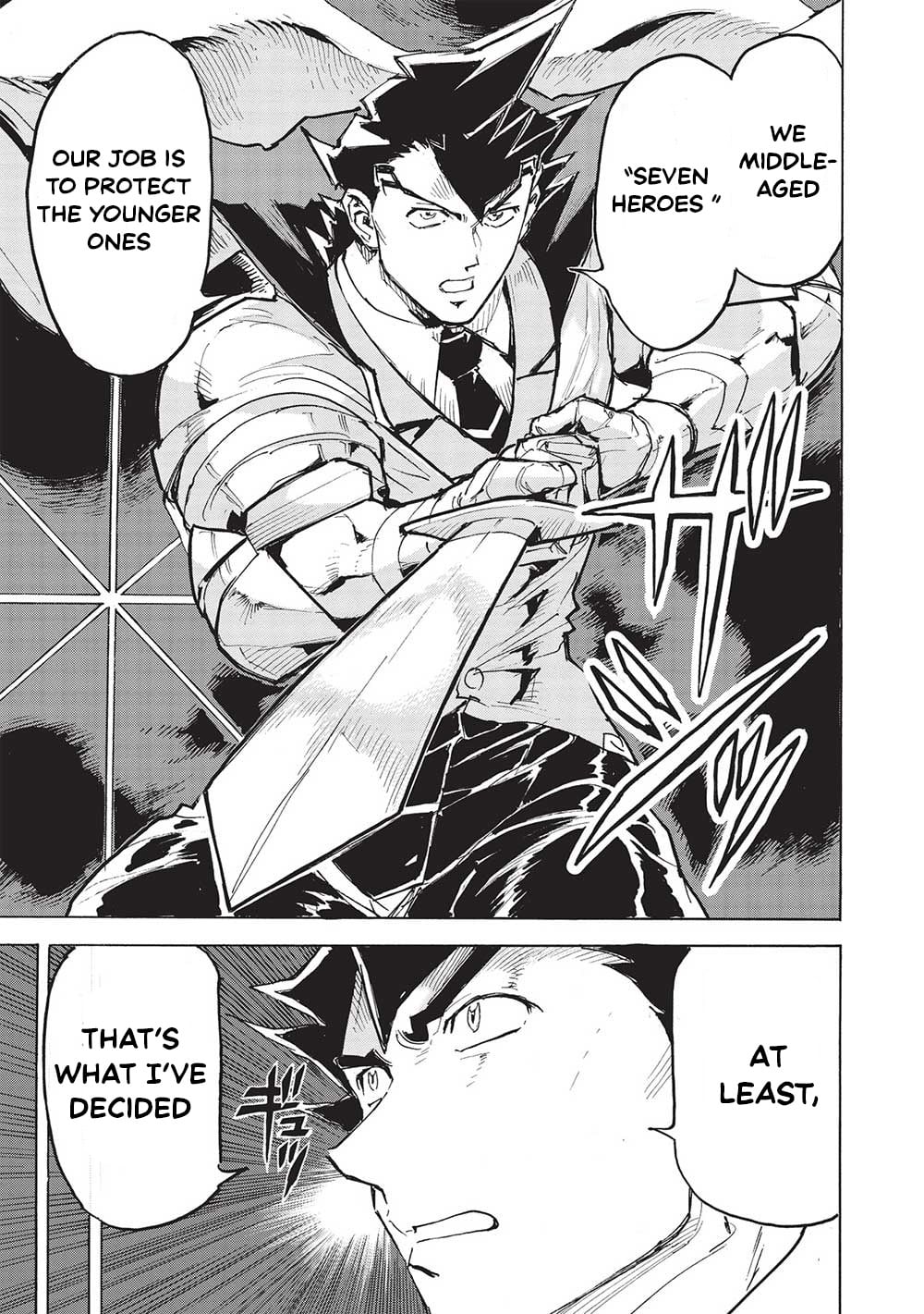 The Strongest Heroes, Now in Their 40’s, Once Again Become Warriors on the Battlefield – Chapter 10.1 – Page 10