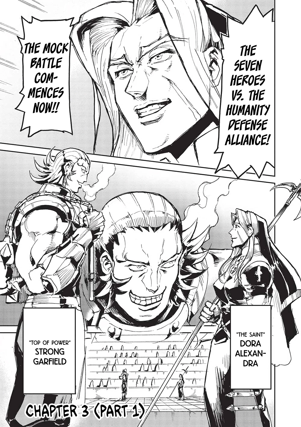 The Strongest Heroes, Now in Their 40’s, Once Again Become Warriors on the Battlefield – Chapter 3 – Page 1