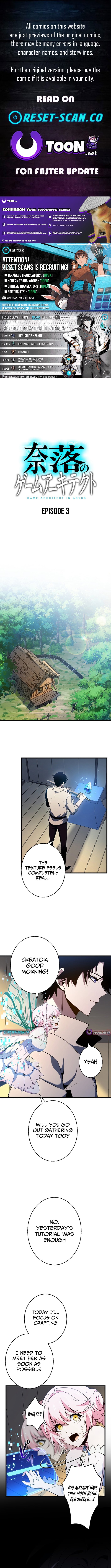 The Game Architect of the Abyss – Chapter 03 – Page 1
